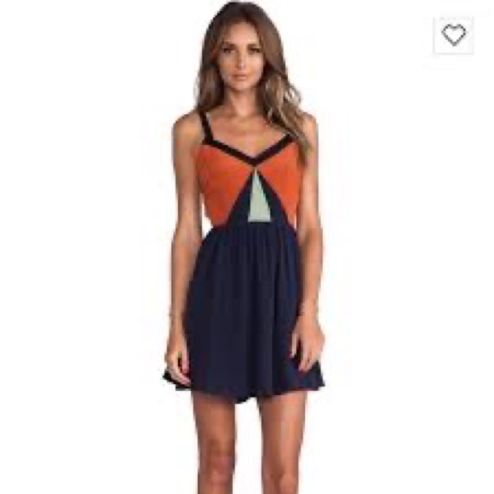 HARLYN Colorblock Cocktail Dress